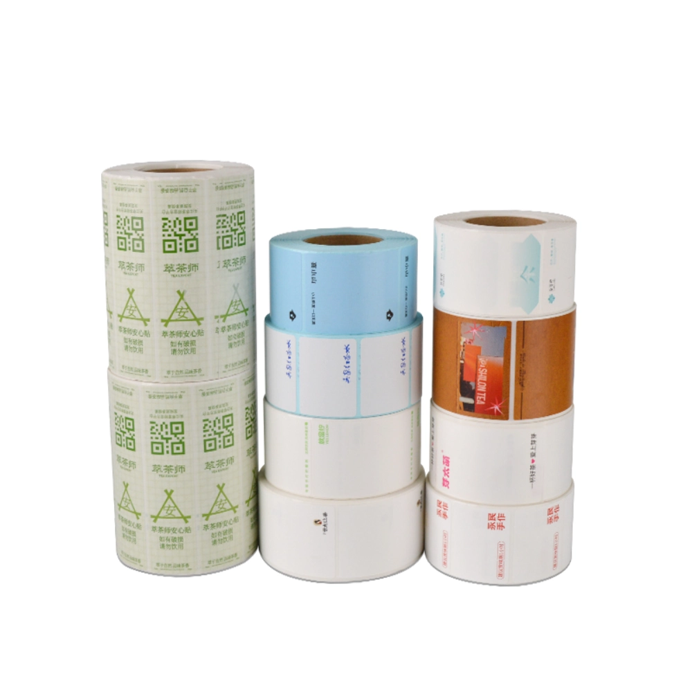 Tamanhos personalizados térmicos OEM de etiquetas impressas