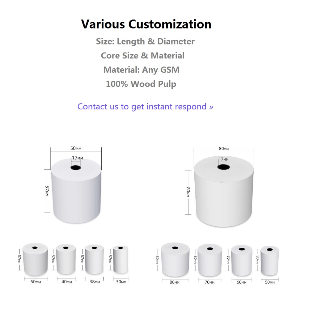 80mm caixa registradora rolo térmico atacado