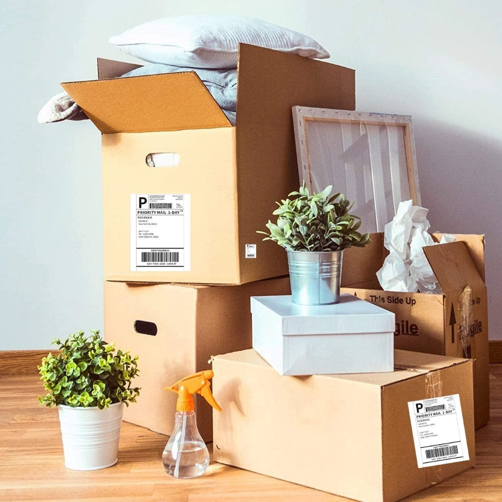 Etiqueta de papel térmico direto adesivo A6