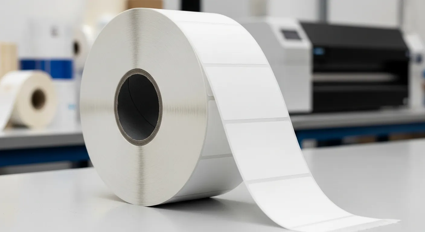 Rolo jumbo de etiqueta térmica