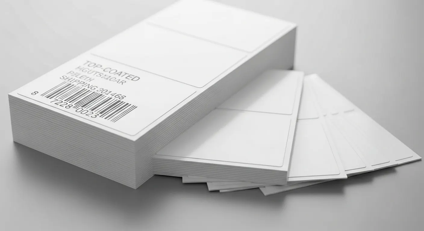 Fabricante de etiquetas térmicas com revestimento superior