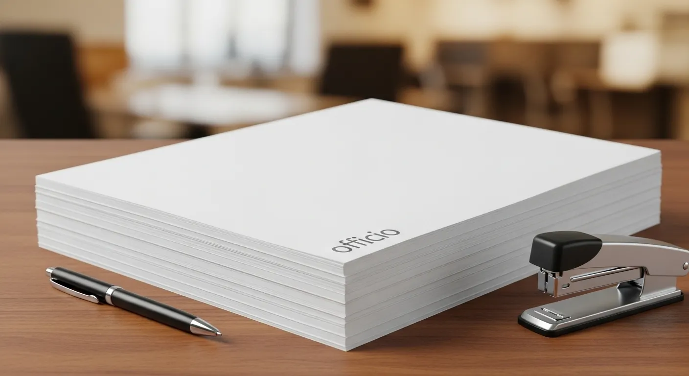 papel de cópia do tamanho do officio