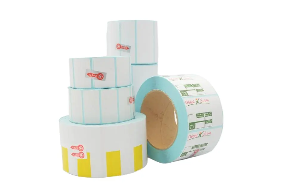 Etiqueta térmica impressa personalizada de fábrica